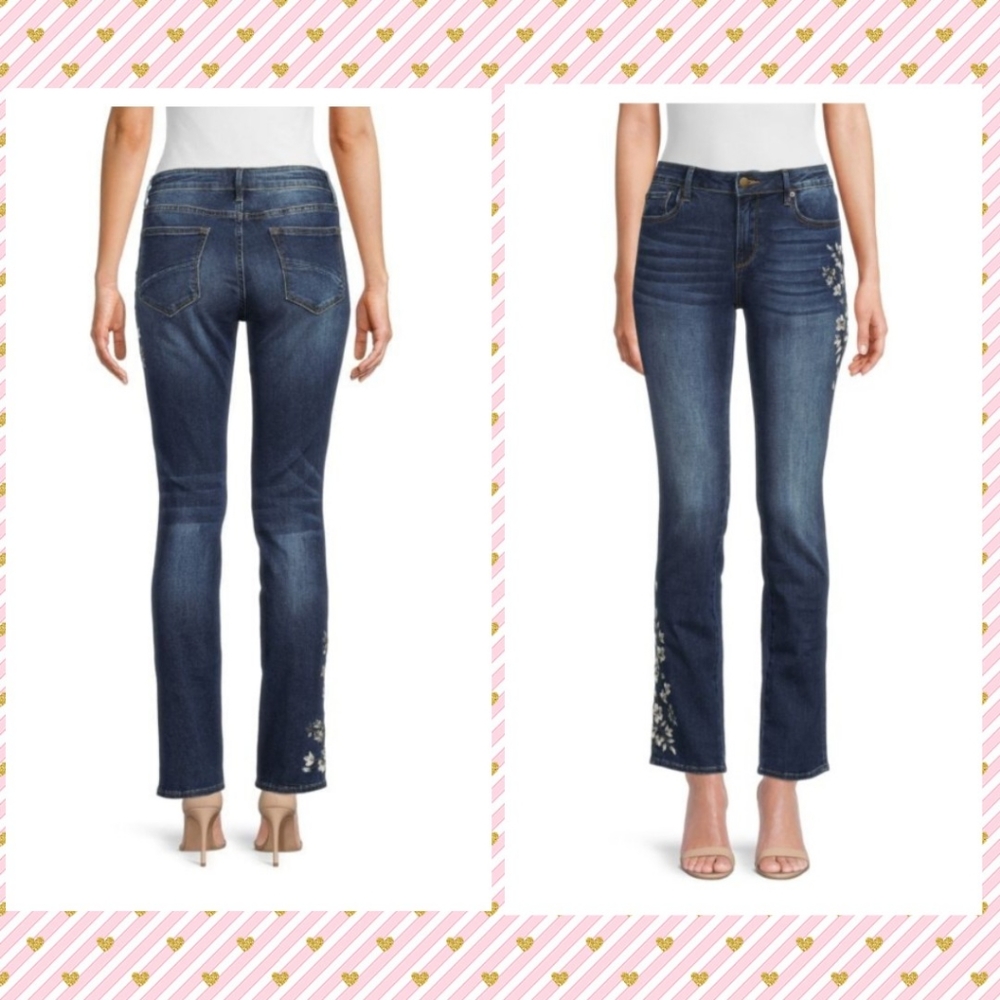 Driftwood Audrey Ocean Pearl Mid Rise Straight Jeans, like new, size 31